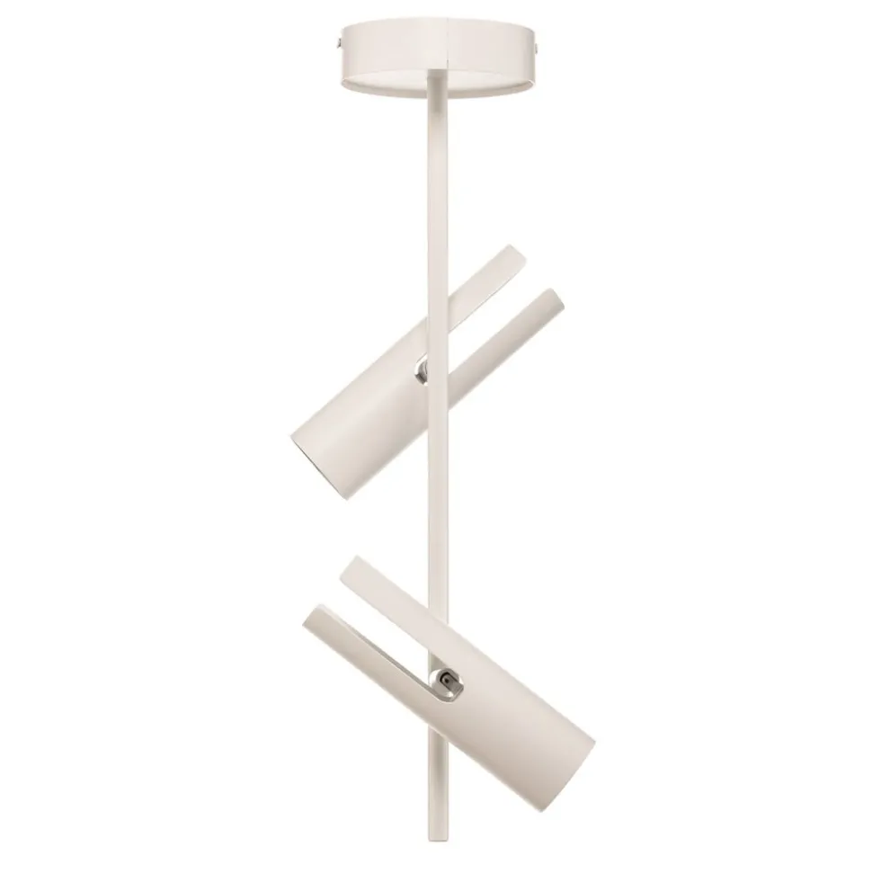Plafondspot Leda 2, 2-lamps, wit