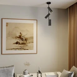 Plafondspot Leda 3, 3-lamps, zwart