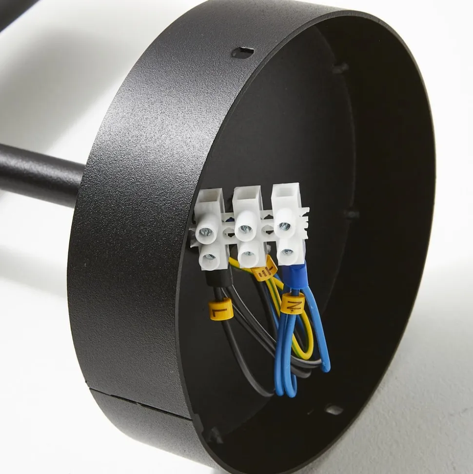 Plafondspot Leda 3, 3-lamps, zwart