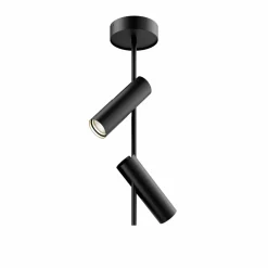 Plafondspot Leda 2, 2-lamps, zwart