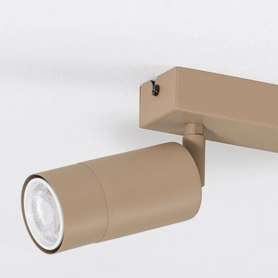 Plafondspot Link, beige, lengte 90 cm, 6-lamps.