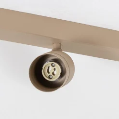 Plafondspot Link, beige, lengte 90 cm, 6-lamps.