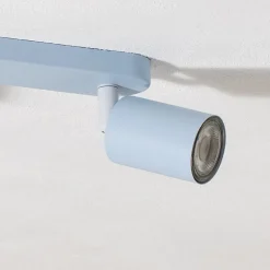 Plafondspot Livia, lichtblauw, 35 cm, 2-lamps, metaal, GU10