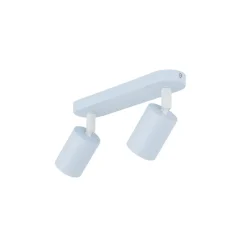 Plafondspot Livia, lichtblauw, 35 cm, 2-lamps, metaal, GU10