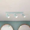Plafondspot Livia, mintgroen, 52 cm, 3-lamps, metaal, GU10