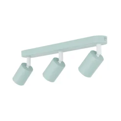 Plafondspot Livia, mintgroen, 52 cm, 3-lamps, metaal, GU10