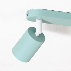 Plafondspot Livia, mintgroen, 35 cm, 2-lamps, metaal, GU10