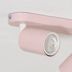 Plafondspot Livia, roze, 35 cm, 2-lamps, metaal, GU10