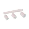 Plafondspot Livia, roze, 52 cm, 3-lamps, metaal, GU10