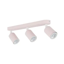 Plafondspot Livia, roze, 52 cm, 3-lamps, metaal, GU10