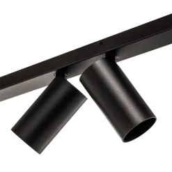 Plafondspot Mono Corner VIII zwart 2x200cm