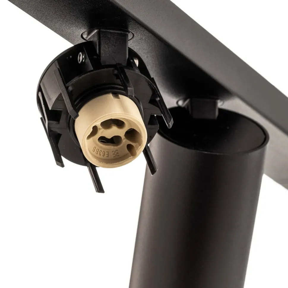 Plafondspot Mono Corner VIII zwart 2x200cm