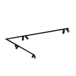 Plafondspot Mono Corner VIII zwart 2x200cm