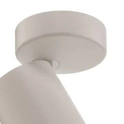 Plafondspot Mono I wit, binnenkant goud, 1-lamp