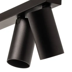 Plafondspot Mono VI in zwart, 6-lamps