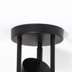 Plafondspot Nemo, 34 cm, 3-lamps, zwart, beweegbaar, GX53