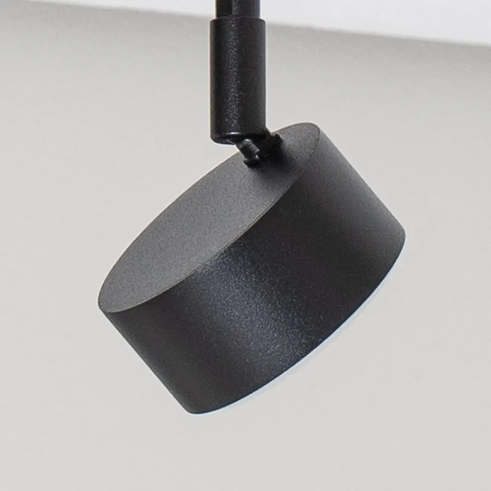 Plafondspot Nemo, 34 cm, 3-lamps, zwart, beweegbaar, GX53