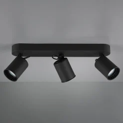 Plafondspot Pago, 3-lamps, zwart
