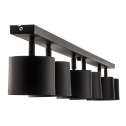 Plafondspot 1047PL_K, 6-lamps, zwart