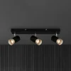 Plafondspot Plek GU10 zwart/zilver 3-lamps