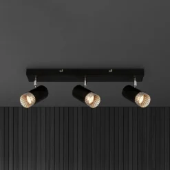Plafondspot Plek GU10 zwart/zilver 3-lamps