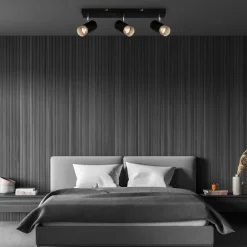 Plafondspot Plek GU10 zwart/zilver 3-lamps