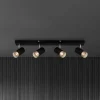 Plafondspot Plek GU10 zwart/zilver 4-lamps
