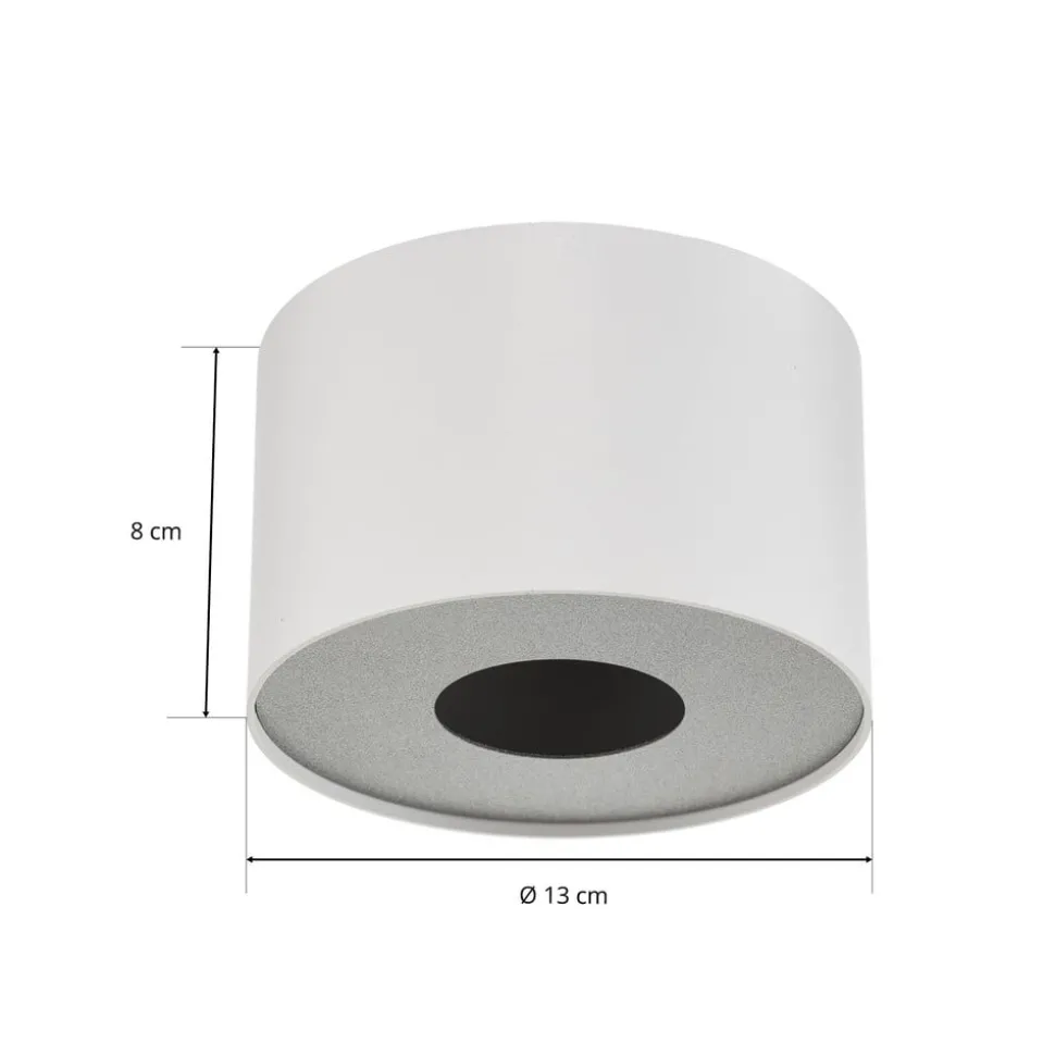 Plafondspot Point Sin cilindrische vorm, wit