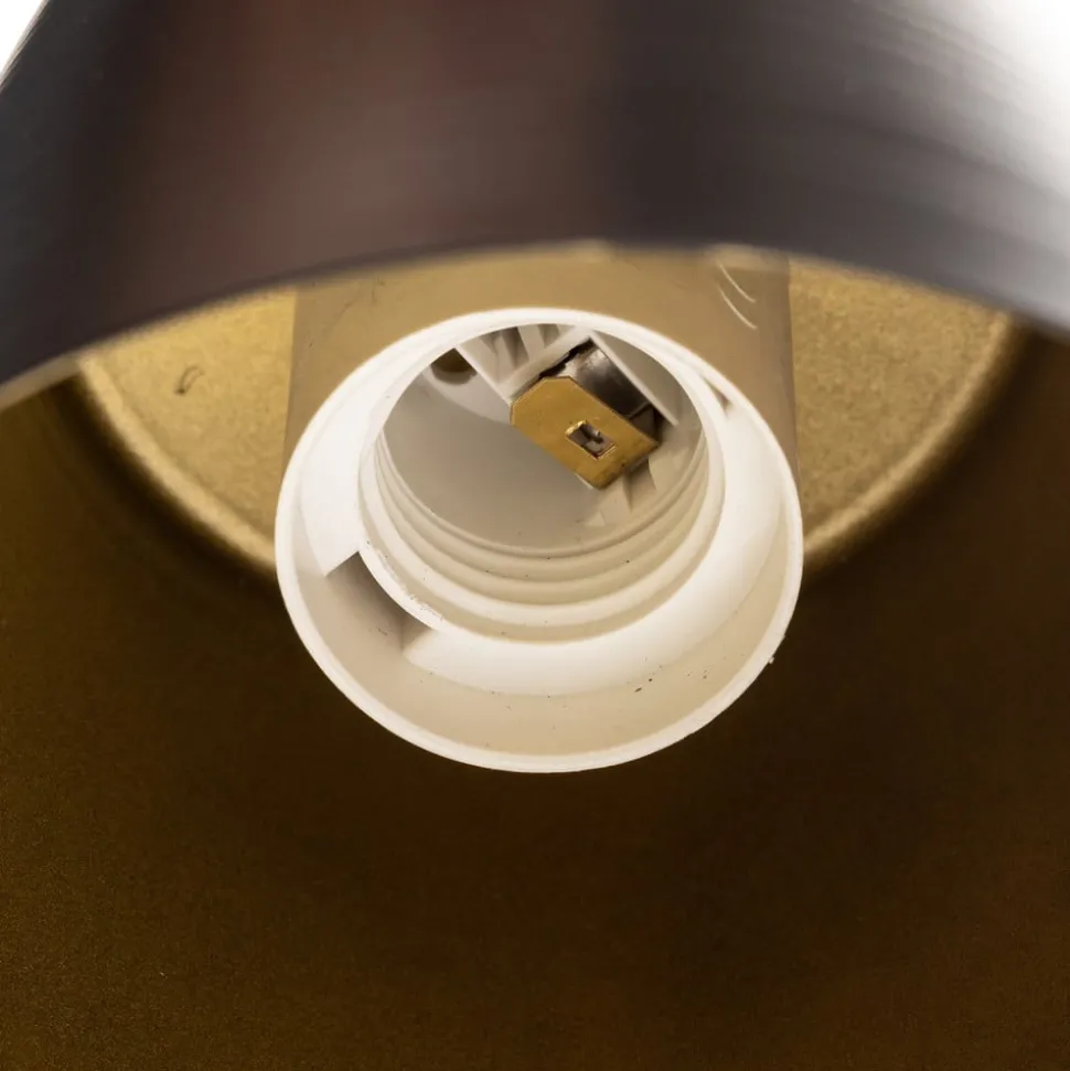 Plafondspot Prism, 1-lamp, zwart/goud