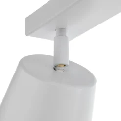 Plafondspot Prism van staal, 3-lamps, wit/goud