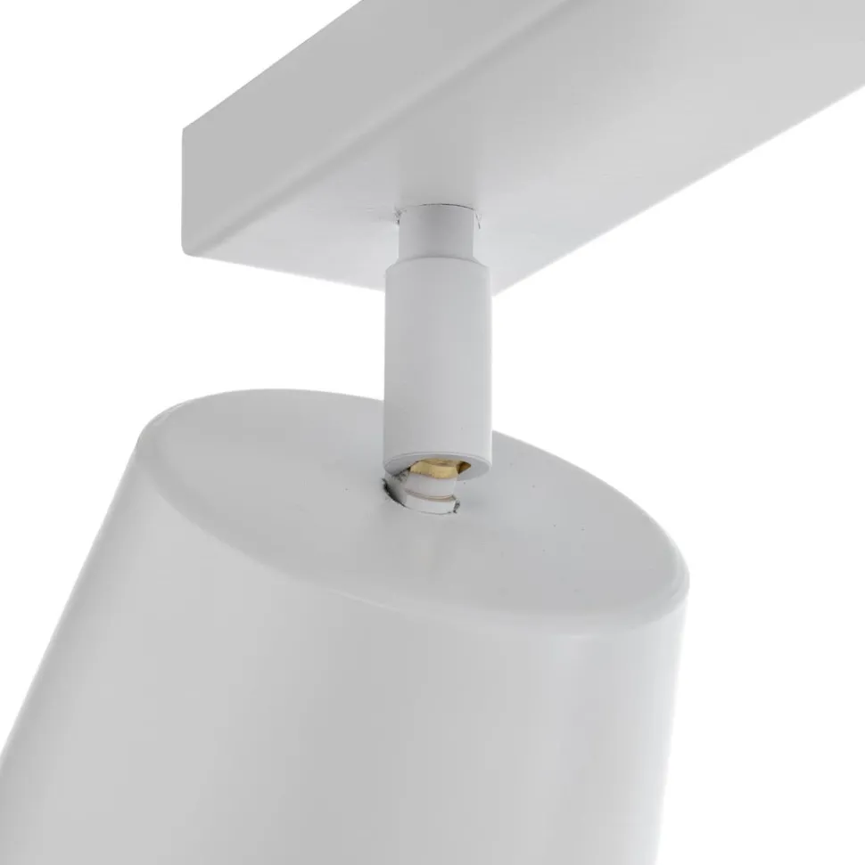 Plafondspot Prism van staal, 3-lamps, wit/goud