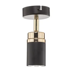 Plafondspot Reno, 1-lamp, zwart/goud