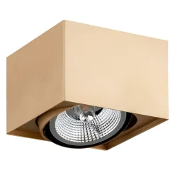 Plafondspot Riesta, goud, 1-lamp