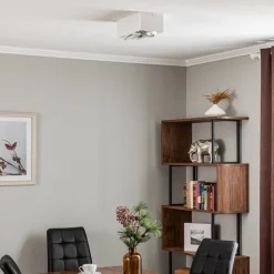 Plafondspot Ronda, 2-lamps, wit