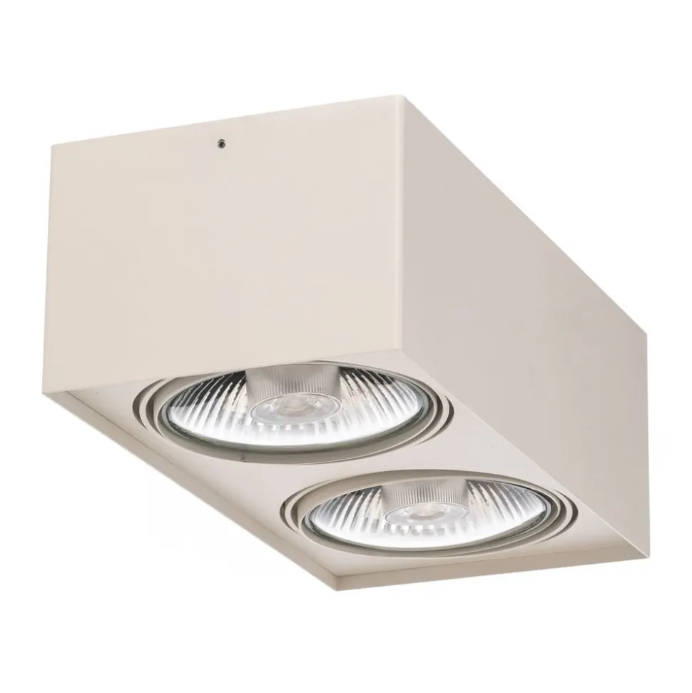 Plafondspot Ronda, 2-lamps, wit