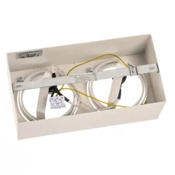 Plafondspot Ronda, 2-lamps, wit