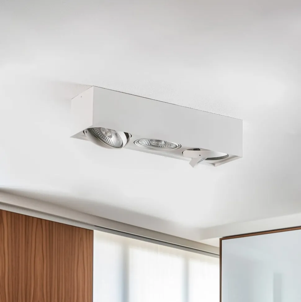 Plafondspot Ronda, 3-lamps, wit