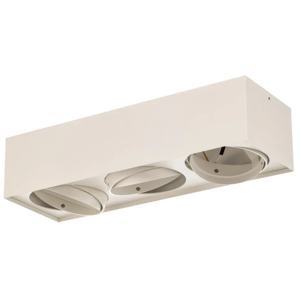 Plafondspot Ronda, 3-lamps, wit