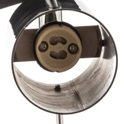 Plafondspot Round, chroom, 4-lamps lineair