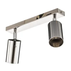 Plafondspot Round, chroom, 2-lamps