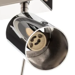 Plafondspot Round, chroom, 2-lamps