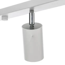 Plafondspot Round, wit, 4-lamps lineair