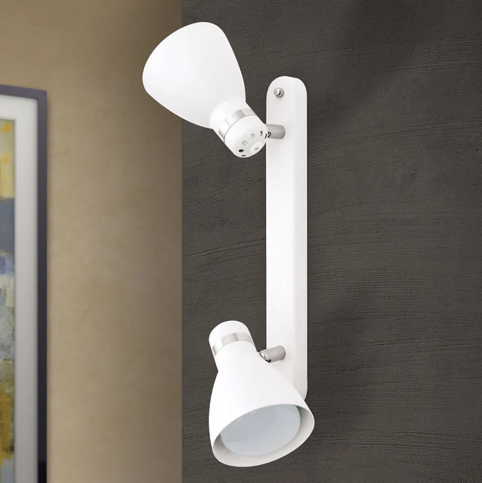 Plafondspot School, 2-lamps, wit