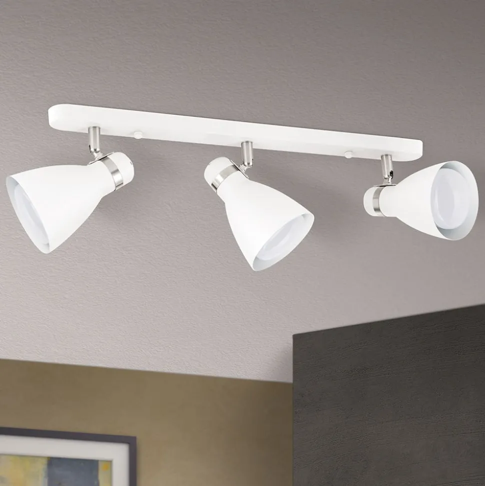 Plafondspot School, 3-lamps, wit