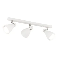 Plafondspot School, 3-lamps, wit