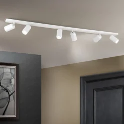 Plafondspot Sean 6-lamps, wit