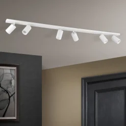 Plafondspot Sean 6-lamps, wit