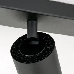 Plafondspot Sean 6-lamps, zwart