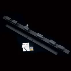 Plafondspot Sean 6-lamps, zwart