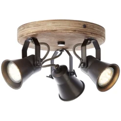 Plafondspot Seed, 3-lamps, zwart